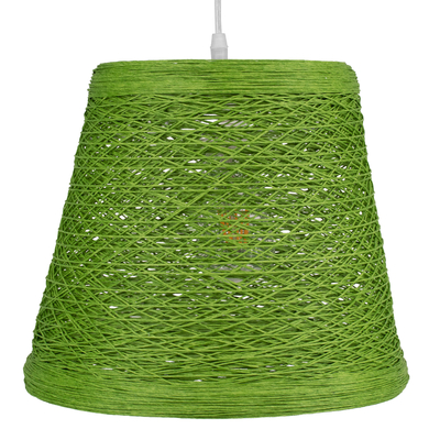 GLOBOSTAR® PLAYROOM 00864 Vintage Κρεμαστό Φωτιστικό Οροφής με Ντουί 1 x E27 AC 220-240V IP20 - Πράσινο - Μ32 x Π32 x Υ27cm