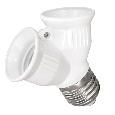 GLOBOSTAR® ADAPTOR 78969 Αντάπτορας/Μετατροπέας από Ντουί E27 σε 2 x E27 IP20 - Μ7.4 x Π7.4 x Υ7.4cm