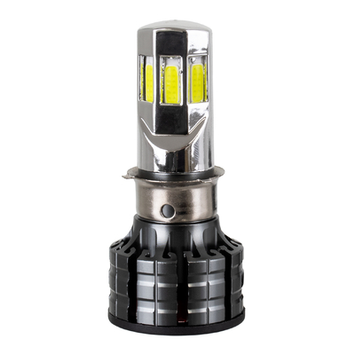 GloboStar® 81661 H4/HS1 KIT Βασικού Φωτισμού Μοτοσυκλέτας 2nd Generation Can-Bus Series LED CREE CXB COB 60W 6000lm DC 8-80V Αδιάβροχο IP67 Ψυχρό Λευκό 8000K