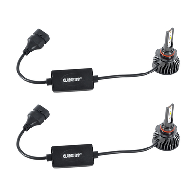 GLOBOSTAR® LEDKITF2 82029 Λάμπα HB3 9005 CANbus LED 30W/60W 3500lm/7000lm 360° DC 12-24V Αδιάβροχο IP65 Ψυχρό Λευκό 6000K - CREE COB Chip - Μ4 x Π4 x Υ6.6cm - Πακέτο 2 Τεμαχίων - 2 Χρόνια Εγγύηση