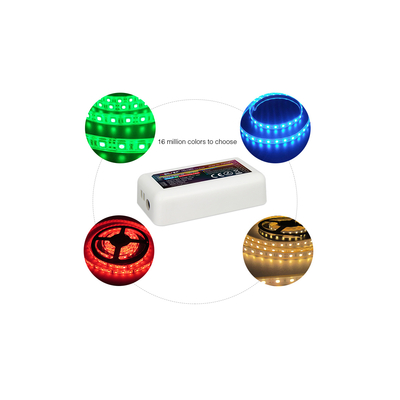 GLOBOSTAR® MiBOXER-FUT039 73433 Δέκτης Dimmer / Controller με 5 x 6A 144W Κανάλια DC 12-24V 10A 240W Max IP20 - RF2.4Ghz Group Zone - Μ8.5 x Π4.5 x Υ2.2cm - 5 Χρόνια Εγγύηση