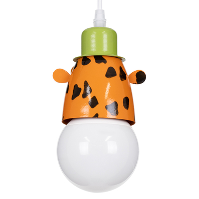 GLOBOSTAR® GIRAFFE 00638 Παιδικό Κρεμαστό Φωτιστικό Οροφής με Ντουί 1 x E27 AC 220-240V IP20 - Πολύχρωμο - Μ12 x Π10.5 x Υ13.5cm