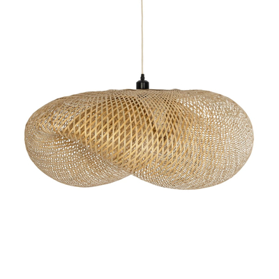 GLOBOSTAR® MEXICO 00721 Boho Κρεμαστό Φωτιστικό Οροφής με Ντουί 1 x E27 AC 220-240V IP20 - Μπεζ - Μ100 x Π80 x Υ35cm