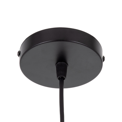 GLOBOSTAR® SPARKLE 00733 Μοντέρνο Κρεμαστό Φωτιστικό Οροφής με Ντουί 1 x E27 AC 220-240V IP20 - Μαύρο - Μ35 x Π35 x Υ26cm