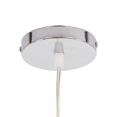 GLOBOSTAR® SAN TROPEZ 00764 Boho Κρεμαστό Φωτιστικό Οροφής με Ντουί 1 x E27 AC 220-240V IP20 - Μπεζ - Μ19 x Π19 x Υ42cm