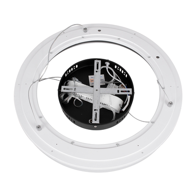 GLOBOSTAR® ARIANA 61037 Μοντέρνο Κρεμαστό Φωτιστικό Οροφής LED 55W 6376lm 120° AC 220-240V IP20 Ρυθμιζόμενο Λευκό CCT με Χειριστήριο από 2700K έως 6000K Dimmable - Lumileds SMD Chip - Μαυρό Ματ - Μ48 x Π48 x Υ6.5cm - 3 Χρόνια Εγγύηση