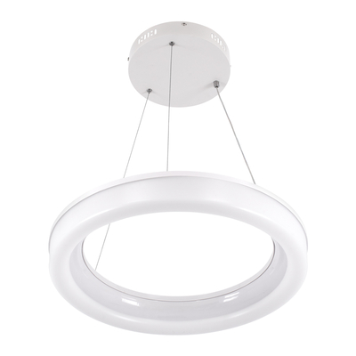 GLOBOSTAR® ARIANA 61038 Μοντέρνο Κρεμαστό Φωτιστικό Οροφής LED 55W 6376lm 120° AC 220-240V IP20 Ρυθμιζόμενο Λευκό CCT με Χειριστήριο από 2700K έως 6000K Dimmable - Lumileds SMD Chip - Λευκό Ματ - Μ48 x Π48 x Υ6.5cm - 3 Χρόνια Εγγύηση