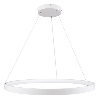 GLOBOSTAR® NEMESIS 61162 Μοντέρνο Κρεμαστό Φωτιστικό Οροφής LED 67W 7689lm 360° AC 220-240V IP20 Ρυθμιζόμενο Λευκό CCT με Χειριστήριο από 2700K έως 6000K Dimmable - Lumileds SMD Chip - Λευκό Ματ - Μ80 x Π80 x Υ4cm - 3 Χρόνια Εγγύηση