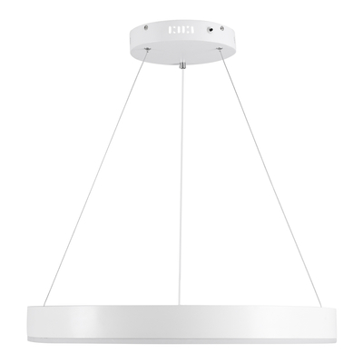 GLOBOSTAR® VENOM 61177 Μοντέρνο Κρεμαστό Φωτιστικό Οροφής LED 45W 5269lm 120° AC 220-240V IP20 Ρυθμιζόμενο Λευκό CCT με Χειριστήριο από 2700K έως 6000K Dimmable - Lumileds SMD Chip - Λευκό Ματ - Μ60 x Π60 x Υ6.5cm - 3 Χρόνια Εγγύηση