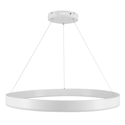 GLOBOSTAR® VENOM 61180 Μοντέρνο Κρεμαστό Φωτιστικό Οροφής LED 67W 7863lm 120° AC 220-240V IP20 Ρυθμιζόμενο Λευκό CCT με Χειριστήριο από 2700K έως 6000K Dimmable - Lumileds SMD Chip - Λευκό Ματ - Μ80 x Π80 x Υ6.5cm - 3 Χρόνια Εγγύηση