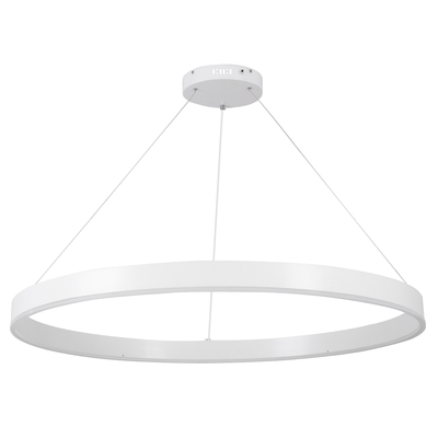 GLOBOSTAR® VENOM 61183 Μοντέρνο Κρεμαστό Φωτιστικό Οροφής LED 75W 8818lm 120° AC 220-240V IP20 Ρυθμιζόμενο Λευκό CCT με Χειριστήριο από 2700K έως 6000K Dimmable - Lumileds SMD Chip - Λευκό Ματ - Μ100 x Π100 x Υ6.5cm - 3 Χρόνια Εγγύηση