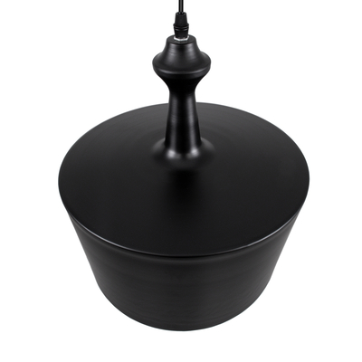 GLOBOSTAR® ROCKFORD 01287-A Μοντέρνο Κρεμαστό Φωτιστικό Οροφής με Ντουί 1 x E27 AC 220-240V IP20 - Μαύρο & Χρυσό - Μ30 x Π30 x Υ30cm