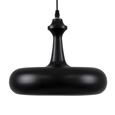 GLOBOSTAR® ROCKFORD 01287-C Μοντέρνο Κρεμαστό Φωτιστικό Οροφής με Ντουί 1 x E27 AC 220-240V IP20 - Μαύρο & Χρυσό - Μ30 x Π30 x Y23cm