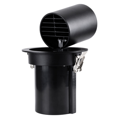 GLOBOSTAR® VIRGO-B 60312 Χωνευτό Κινούμενο Downlight Σποτ LED 20W 2600lm 36° AC 220-240V IP20 Φυσικό Λευκό 4500K - Bridgelux COB Chip & TÜV SÜD Driver - Μαύρο Ματ - Μ13.5 x Π13.5 x Υ14cm / Q11.5cm - 5 Χρόνια Εγγύηση