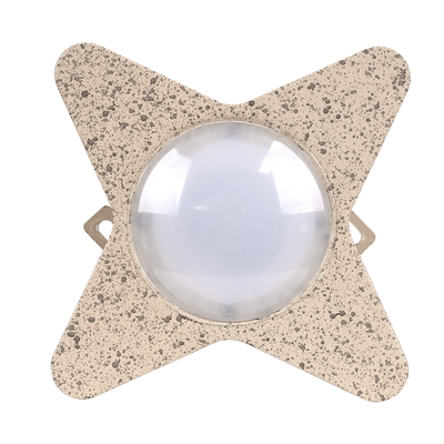 GLOBOSTAR® WALLLIGHT-CINA 90658 Μοντέρνο Φωτιστικό Τοίχου - Απλίκα LED 10W 1100lm 10° AC 220-240V Αδιάβροχο IP65 Θερμό Λευκό 2700K - CREE COB Chip & TÜV SÜD Driver - Μπεζ - Μ18.5 x Π18.5 x Υ8.5cm - 3 Χρόνια Εγγύηση