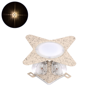 GLOBOSTAR® WALLLIGHT-CINA 90658 Μοντέρνο Φωτιστικό Τοίχου - Απλίκα LED 10W 1100lm 10° AC 220-240V Αδιάβροχο IP65 Θερμό Λευκό 2700K - CREE COB Chip & TÜV SÜD Driver - Μπεζ - Μ18.5 x Π18.5 x Υ8.5cm - 3 Χρόνια Εγγύηση