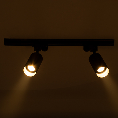 GLOBOSTAR® LEO 60358 Μοντέρνο Φωτιστικό Οροφής με Ντουί 2 x GU10 AC 220-240V IP20 - Χρυσό Πλατίνα - Μ50.5 x Π6 x Υ20cm