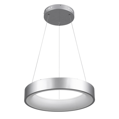 GLOBOSTAR® SALEM 61242 Μοντέρνο Κρεμαστό Φωτιστικό Οροφής LED 75W 8625lm 120° AC 220-240V IP20 Ρυθμιζόμενο Λευκό CCT με Χειριστήριο από 2700K έως 6000K Dimmable - Lumileds SMD Chip - Γκρι - Μ45 x Π45 x Υ7cm - 3 Χρόνια Εγγύηση