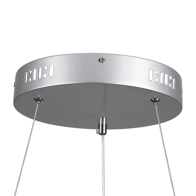 GLOBOSTAR® SALEM 61242 Μοντέρνο Κρεμαστό Φωτιστικό Οροφής LED 75W 8625lm 120° AC 220-240V IP20 Ρυθμιζόμενο Λευκό CCT με Χειριστήριο από 2700K έως 6000K Dimmable - Lumileds SMD Chip - Γκρι - Μ45 x Π45 x Υ7cm - 3 Χρόνια Εγγύηση