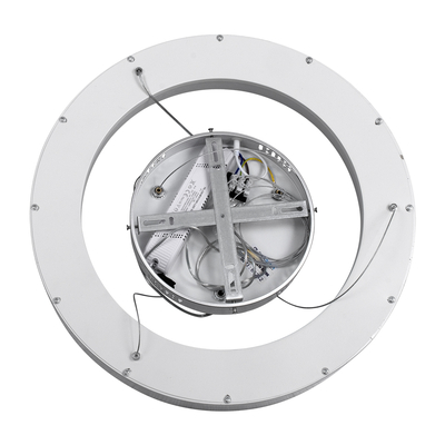 GLOBOSTAR® SALEM 61242 Μοντέρνο Κρεμαστό Φωτιστικό Οροφής LED 75W 8625lm 120° AC 220-240V IP20 Ρυθμιζόμενο Λευκό CCT με Χειριστήριο από 2700K έως 6000K Dimmable - Lumileds SMD Chip - Γκρι - Μ45 x Π45 x Υ7cm - 3 Χρόνια Εγγύηση