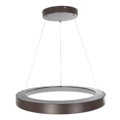 GLOBOSTAR® SALEM 61248 Μοντέρνο Κρεμαστό Φωτιστικό Οροφής LED 105W 12075lm 120° AC 220-240V IP20 Ρυθμιζόμενο Λευκό CCT με Χειριστήριο από 2700K έως 6000K Dimmable - Lumileds SMD Chip - Χάλκινο & Καφέ - Μ60 x Π60 x Υ7cm - 3 Χρόνια Εγγύηση