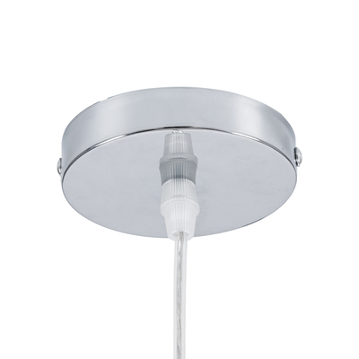 GLOBOSTAR® CUBA 01718 Boho Κρεμαστό Φωτιστικό Οροφής με Ντουί 1 x E27 AC 220-240V IP20 - Καφέ - Μ43 x Π43 x Y30cm