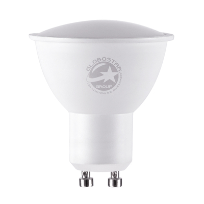 GLOBOSTAR® FLOODO 60103 Σποτ GU10 MR16 LED 8W 904lm 120° AC 220-240V IP20 Φυσικό Λευκό 4500K - Bridgelux SMD Chip - Μ5 x Π5 x Υ5.8cm - 3 Χρόνια Εγγύηση
