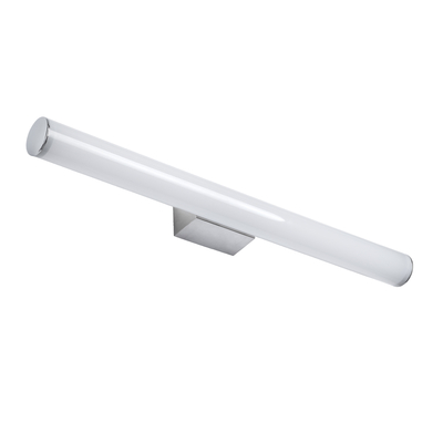 GLOBOSTAR® MABEL 60430 Μοντέρνο Φωτιστικό Τοίχου - Απλίκα Καθρέπτη Μπάνιου LED 12W 1400lm 240° AC 220-240V IP20 Φυσικό Λευκό 4500K - Lumileds SMD Chip & TÜV SÜD Driver - Νίκελ Χρώμιο - Μ60 x Π10 x Υ5cm - 3 Χρόνια Εγγύηση