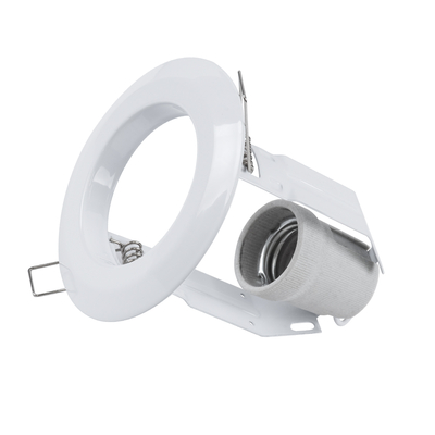 GLOBOSTAR® ACIDA 77844 Χωνευτή Βάση για Σποτ R63 με Ντουί E27 IP20 - Λευκό - Μ11 x Π11 x Υ11cm / Q9cm