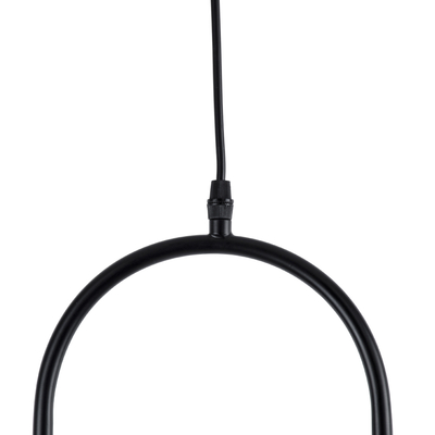 GLOBOSTAR® HAMBURG 00589 Μοντέρνο Κρεμαστό Φωτιστικό Οροφής με Ντουί 1 x G9 AC 220-240V IP20 - Μαύρο & Λευκό - Μ20 x Π15 x Υ40cm