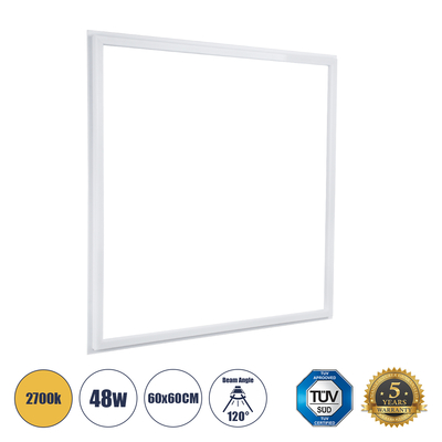 GLOBOSTAR® FRAMELIN 60370 Χωνευτό Panel Οροφής 60x60 LED 48W 5280lm 120° CRI≥85Ra UGR