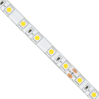 GLOBOSTAR® LUMAR 70321 Ταινία LED 14.4W/m 1440lm/m 120° DC 24V Αδιάβροχη IP65 60 x SMD5050 Chip/m Φυσικό Λευκό 4500K Dimmable - Μ500 x Π1 x Υ0.2cm - Ρολό 5 Μέτρων - 5 Χρόνια Εγγύηση