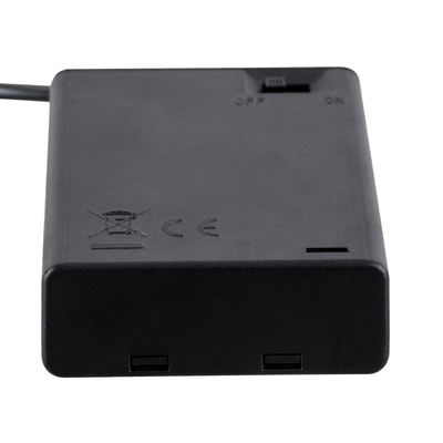 GLOBOSTAR® USBGARLAND 79791 Κουτί Τροφοδοσίας με USB & Διακόπτη On/Off για Γιρλάντες LED DC 5V με 3xAA Μπαταρίες IP44 - Μαύρο - Μ6.8 x Π4.8 x Υ1.8cm