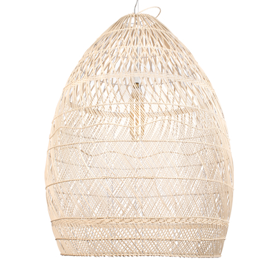 GLOBOSTAR® MALIBU 01812 Boho Κρεμαστό Φωτιστικό Οροφής με Ντουί 1 x E27 AC 220-240V IP20 - Μπεζ - Μ95 x Π95 x Υ125cm