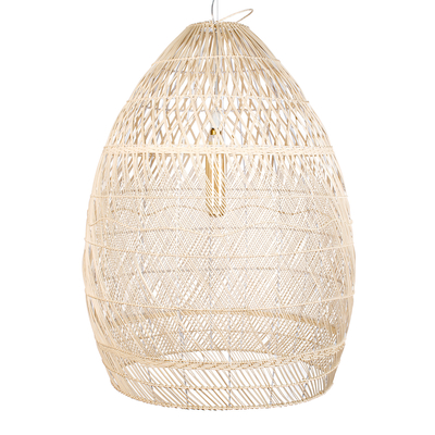 GLOBOSTAR® MALIBU 01812 Boho Κρεμαστό Φωτιστικό Οροφής με Ντουί 1 x E27 AC 220-240V IP20 - Μπεζ - Μ95 x Π95 x Υ125cm