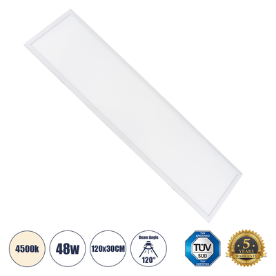 GLOBOSTAR® PANELETI 60213 Χωνευτό Panel Οροφής 120x30 LED 48W 4560lm 120° UGR