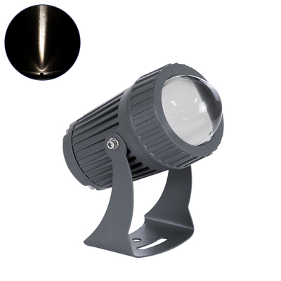 GLOBOSTAR® SPOTFENIA 90134 Αρχιτεκτονικό Σποτ Φωτισμου LED 10W 1150lm 5° DC 24V Αδιάβροχο IP65 Φυσικό Λευκό 4500K Dimmable - Bridgelux COB Chip - Γκρι Ανθρακί - Μ7 x Π7 x Υ12cm - 3 Χρόνια Εγγύηση