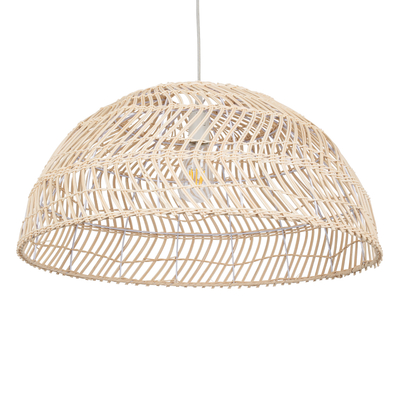 GLOBOSTAR® COMORES 01728 Boho Κρεμαστό Φωτιστικό Οροφής με Ντουί 1 x E27 AC 220-240V IP20 - Μπεζ - Μ60 x Π60 x Y29cm