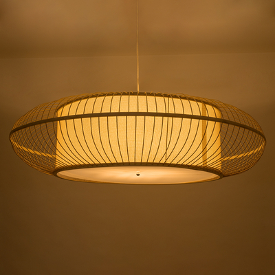 GLOBOSTAR® HIBISCUS 01782 Boho Κρεμαστό Φωτιστικό Οροφής με Ντουί 3 x E27 AC 220-240V IP20 - Μπεζ - Μ120 x Π120 x Y31cm