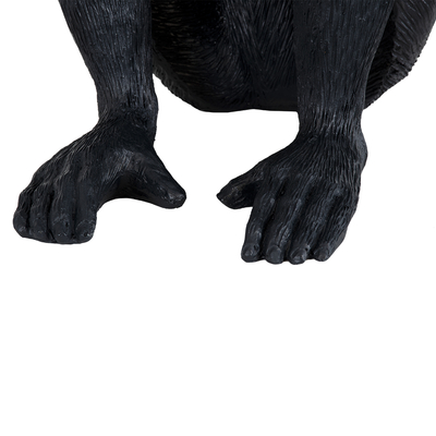 GLOBOSTAR® APES 01807 Μοντέρνο Επιτραπέζιο Φωτιστικό Πορτατίφ με Ντουί 1 x E27 AC 220-240V IP20 - Μαύρο - Μ30 x Π27 x Υ30cm