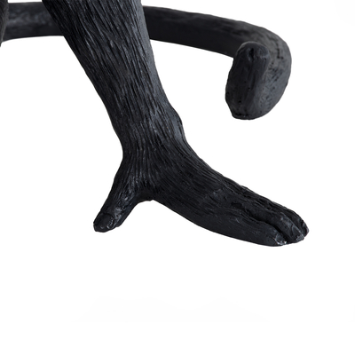 GLOBOSTAR® APES 01807 Μοντέρνο Επιτραπέζιο Φωτιστικό Πορτατίφ με Ντουί 1 x E27 AC 220-240V IP20 - Μαύρο - Μ30 x Π27 x Υ30cm