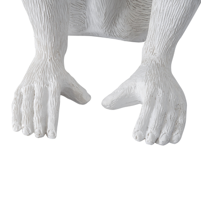 GloboStar® APES 01808 Μοντέρνο Επιτραπέζιο Φωτιστικό Πορτατίφ Μονόφωτο 1 x E27 IP20 Λευκό Πλαστικό - Μ30 x Π27 x Υ30cm