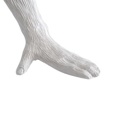 GloboStar® APES 01808 Μοντέρνο Επιτραπέζιο Φωτιστικό Πορτατίφ Μονόφωτο 1 x E27 IP20 Λευκό Πλαστικό - Μ30 x Π27 x Υ30cm