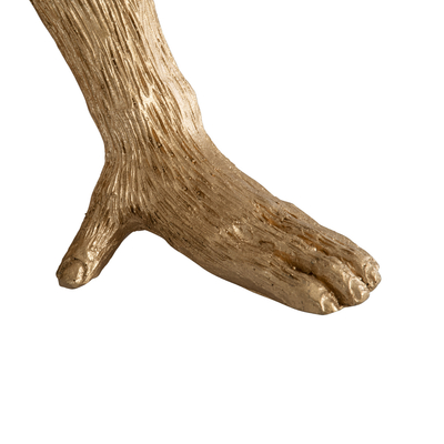 GLOBOSTAR® APES 01809 Μοντέρνο Επιτραπέζιο Φωτιστικό Πορτατίφ με Ντουί 1 x E27 AC 220-240V IP20 - Χρυσό - Μ30 x Π27 x Υ30cm