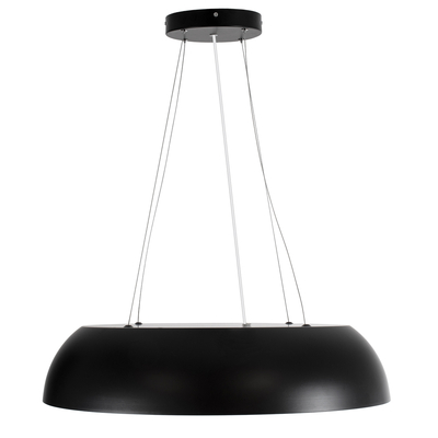 GLOBOSTAR® ANATOLIA 61269 Μοντέρνο Κρεμαστό Φωτιστικό Οροφής LED 75W 8625lm 120° AC 220-240V IP20 Ρυθμιζόμενο Λευκό CCT με Χειριστήριο από 2700K έως 6000K Dimmable - Lumileds SMD Chip - Μαύρο Ματ - Μ60 x Π60 x Υ12.5cm - 3 Χρόνια Εγγύηση