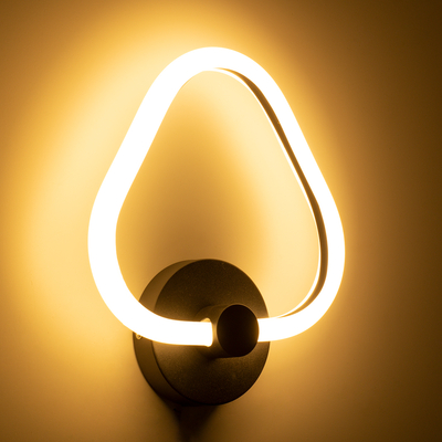 GLOBOSTAR® REGINA 61341 Μοντέρνο Φωτιστικό Τοίχου - Απλίκα LED 8W 960lm 360° AC 220-240V IP20 Ρυθμιζόμενο Λευκό CCT με On/Off 2700K/4500K/6000K - Lumileds SMD Chip - Μαύρο Ματ - Μ25 x Π7 x Υ28.5cm - 3 Χρόνια Εγγύηση