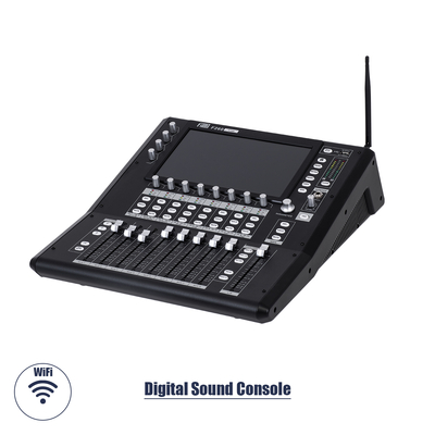 GloboStar® FDB F260 98023 Multifunctional Digital Mixer Audio Console 24Ch - Επαγγελματική Ψηφιακή Κονσόλα Ήχου 16Ch Audio In / 8Ch Audio Out / 8Ch BUS Out - Οθόνη Αφής 10 HD - Wifi Smart System - UDP - AC 220V/50-60Hz - IP20 - Μαύρο - Μ38 x Π49 x Υ14cm