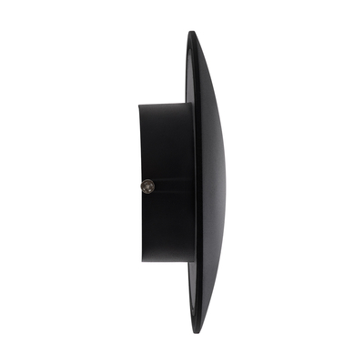 GLOBOSTAR® HELIO-R 60492 Μοντέρνο Φωτιστικό Τοίχου - Απλίκα LED 7W 840lm 120° AC 220-240V Αδιάβροχο IP65 Φυσικό Λευκό 4500K - Lumileds SMD Chip & TÜV SÜD Driver - Μαύρο Ματ - Μ16 x Π16 x Υ5cm - 5 Χρόνια Εγγύηση