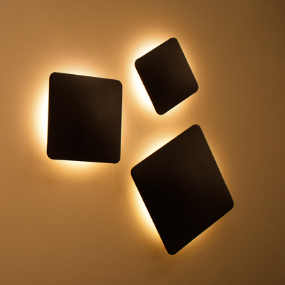 GLOBOSTAR® HELIO-S 60662 Μοντέρνο Φωτιστικό Τοίχου - Απλίκα LED 7W 700lm 120° AC 220-240V Αδιάβροχο IP65 Θερμό Λευκό 2700K - Lumileds SMD Chip & TÜV SÜD Driver - Μαύρο Ματ - Μ16 x Π5 x Υ16cm - 5 Χρόνια Εγγύηση