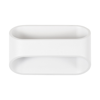 GLOBOSTAR® EDEN 60666 Μοντέρνο Φωτιστικό Τοίχου - Απλίκα LED 10W 950lm 60° AC 220-240V IP20 Θερμό Λευκό 2700K - Bridgelux COB Chip & TÜV SÜD Driver - Λευκό Ματ - Μ16 x Π10.5 x Υ9cm - 3 Χρόνια Εγγύηση